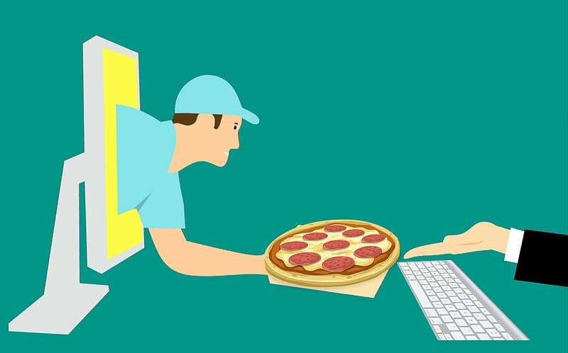 illustration-of-ordering-pizza-online-and-receiving-delivery