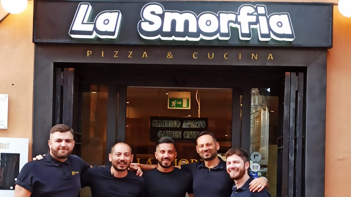 Il Team de La Smorfia in ordine da sx verso dx Simone, Pasquale, Davide, Rosario e Michele.