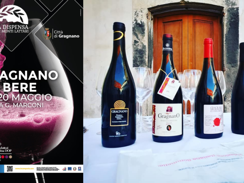 “Gragnano da bere” due giorni tra eventi, musica, cibo e vini Penisola Sorrentina Dop